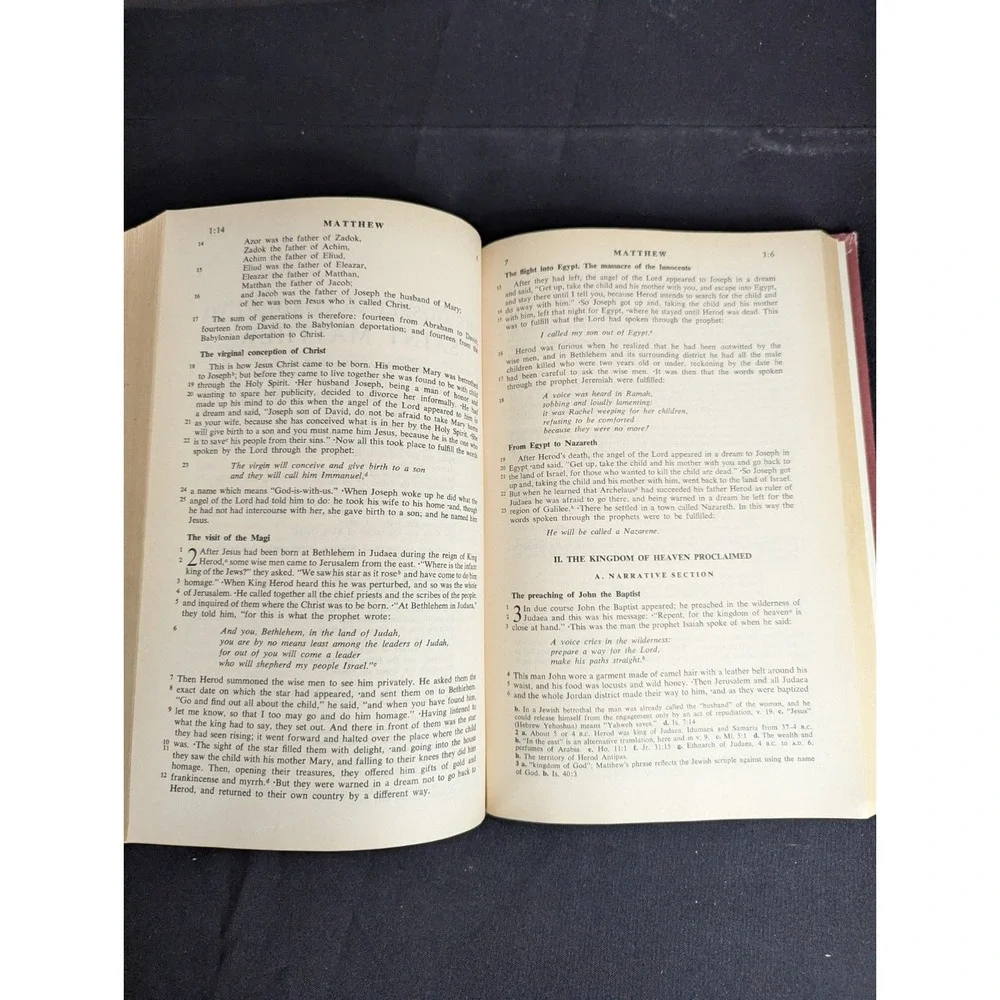 Vintage THE JERUSALEM BIBLE 1970's readers‎ edition hardcover book estate find
